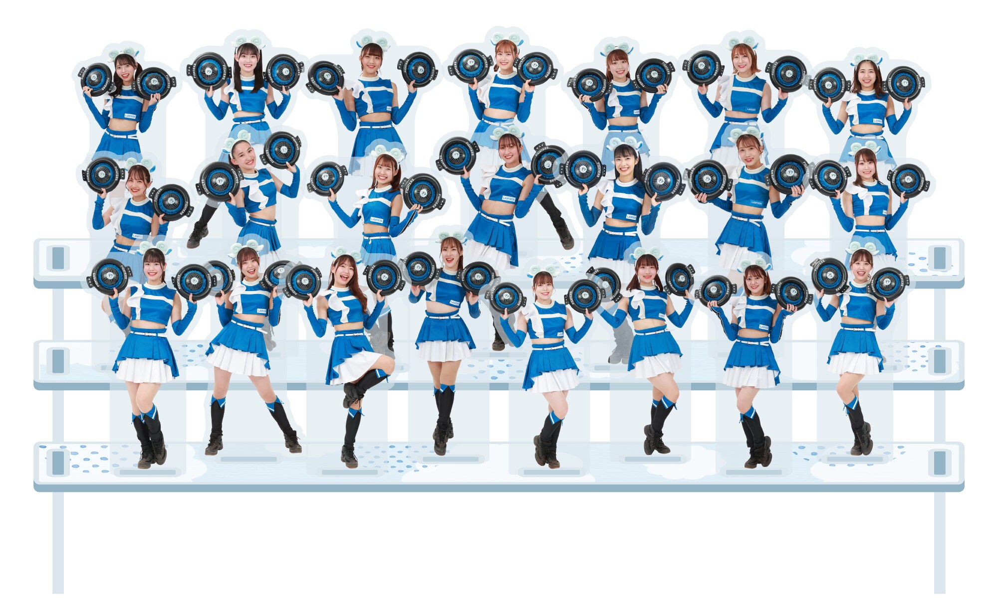 2023ファイターズガール　アクリルスタンド 全員集合 北海道日本ハムファイターズ公式オンラインストア｜Fighters Girl